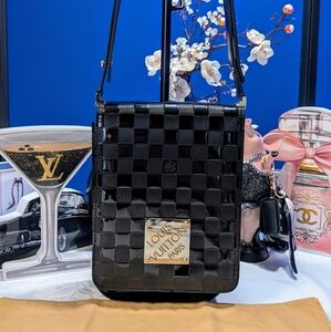 Louis Vuitton Limited Edition Black Damier Vernis Cabaret Club Bag🔥